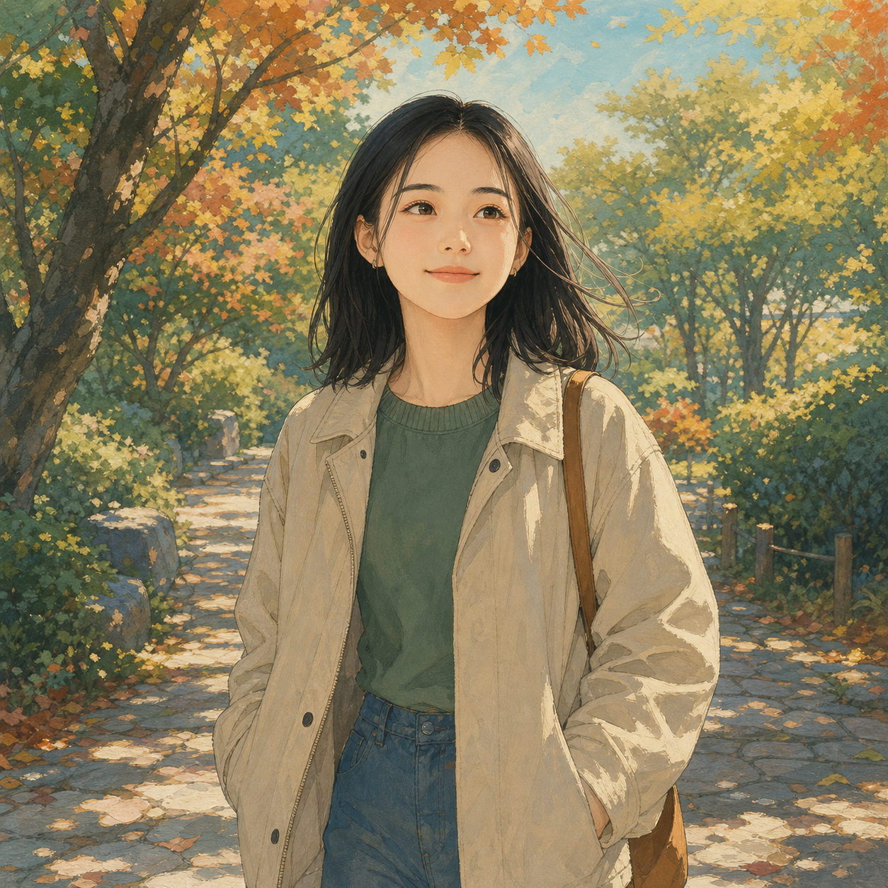 Beat 5 — warm afternoon, park walk